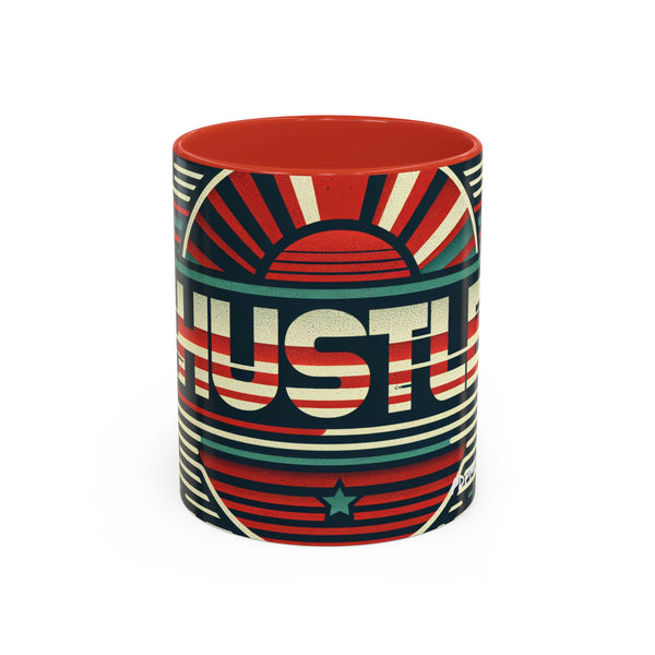 Hustle Mode - Retro Sports Hustle Coffee Mug (11, 15oz) (Gift)