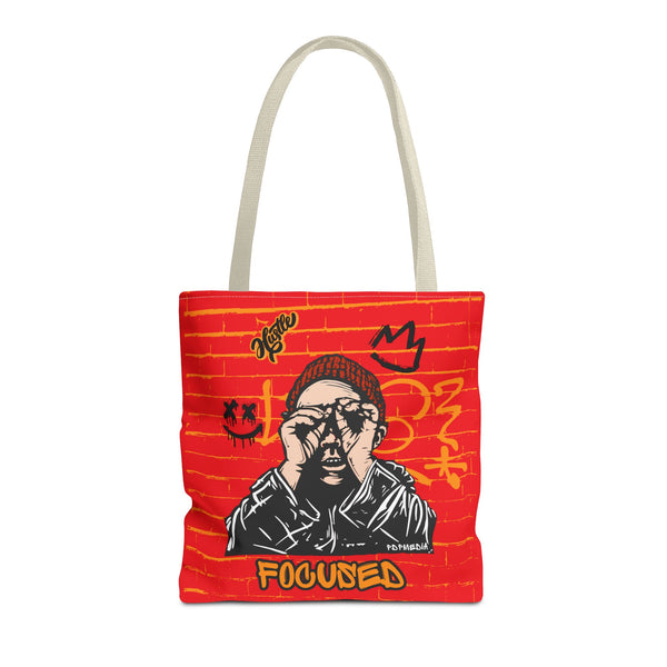 Hustle Mode Tote Bag - Focused Black Crown