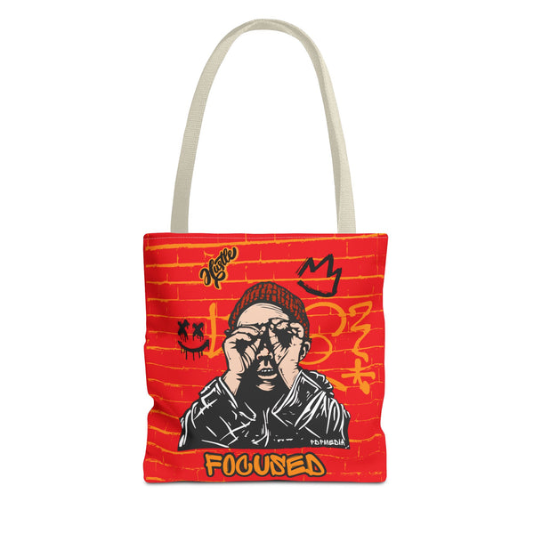 Hustle Mode Tote Bag - Focused Black Crown