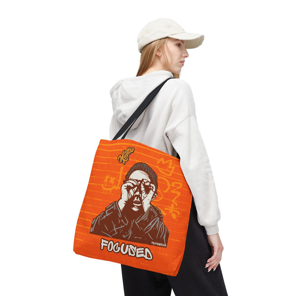 Hustle Mode Tote Bag - Focused Yellow Crown