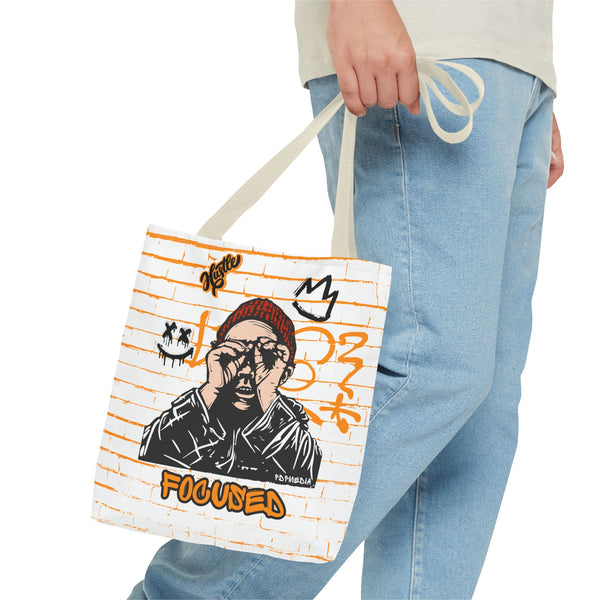 Hustle Mode Tote Bag - Focused Black Crown