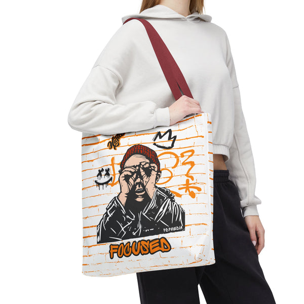 Hustle Mode Tote Bag - Focused Black Crown