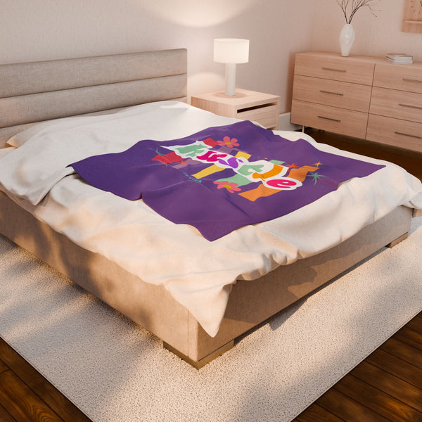 Hustle Mode Plush Blanket - Pastel Hustle