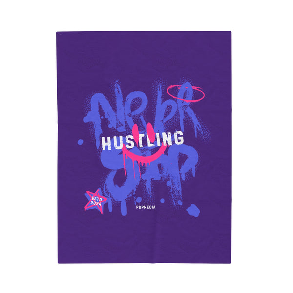 Hustle Mode Plush Blanket - Never Stop