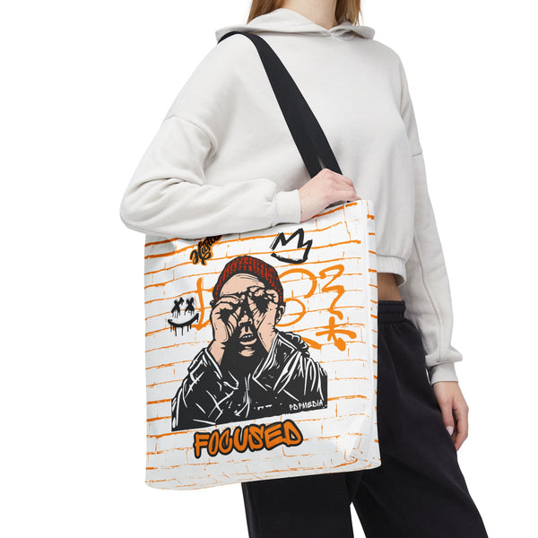 Hustle Mode Tote Bag - Focused Black Crown