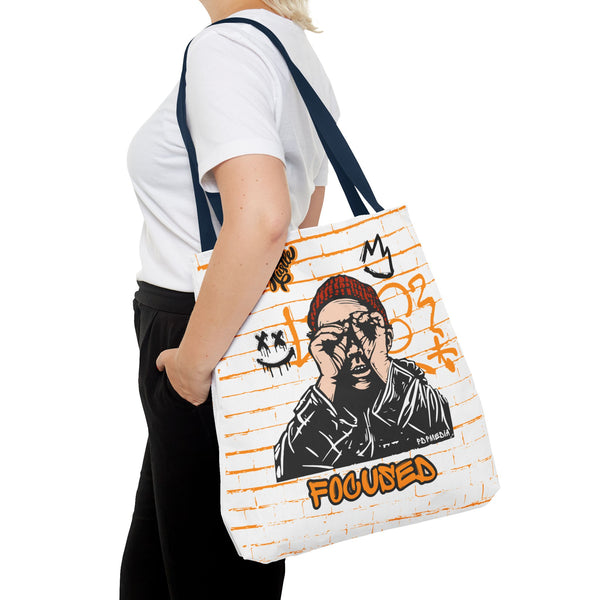 Hustle Mode Tote Bag - Focused Black Crown