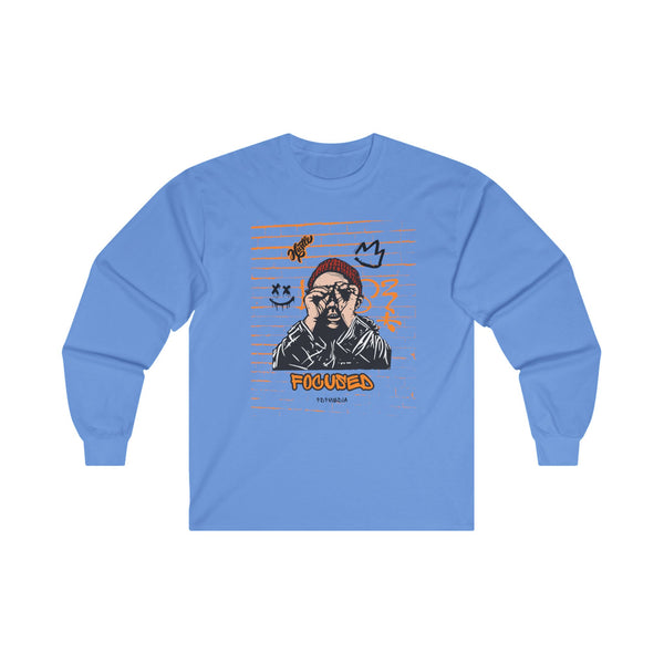 Hustle Mode Long Sleeve - Focused Black Crown