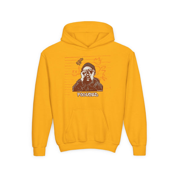 Hustle Mode (Kids) Youth Heavy Blend Hooded Hoodie - Focused (Y)