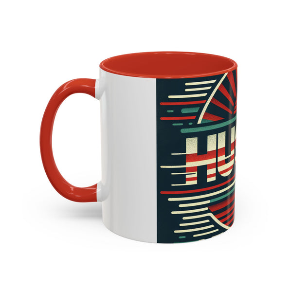 Hustle Mode - Retro Sports Hustle Coffee Mug (11, 15oz) (Gift)