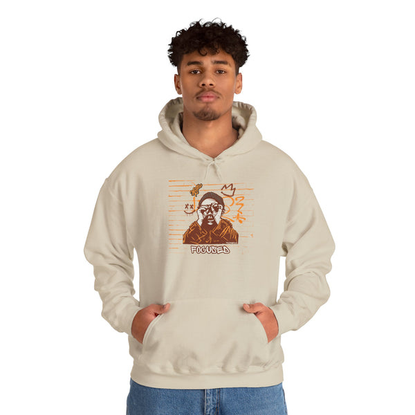 Hustle Mode Hoodie - Focused Brown Crown