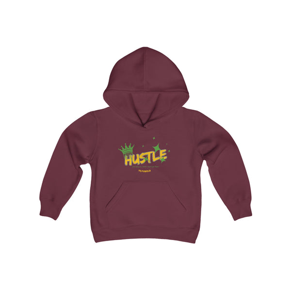 Hustle Mode (Kids) Youth Heavy Blend Hooded Hoodie - King Hustle