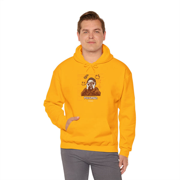 Hustle Mode Hoodie - Focused Brown Crown