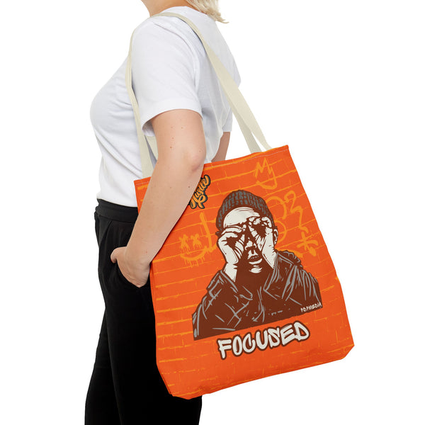 Hustle Mode Tote Bag - Focused Yellow Crown