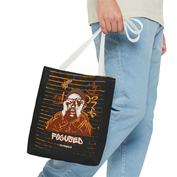 Hustle Mode Tote Bag - Focused Brown Crown