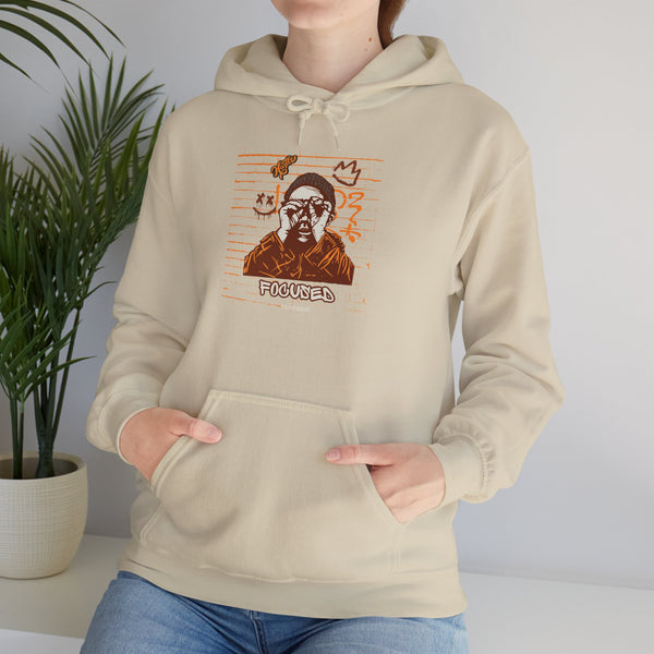 Hustle Mode Hoodie - Focused Brown Crown