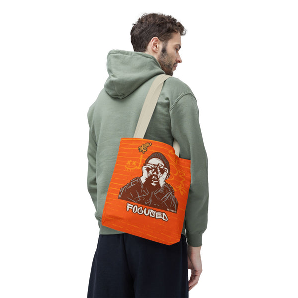 Hustle Mode Tote Bag - Focused Yellow Crown