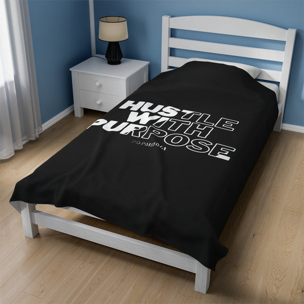 Hustle Mode Plush Blanket - Hustle With Purpose