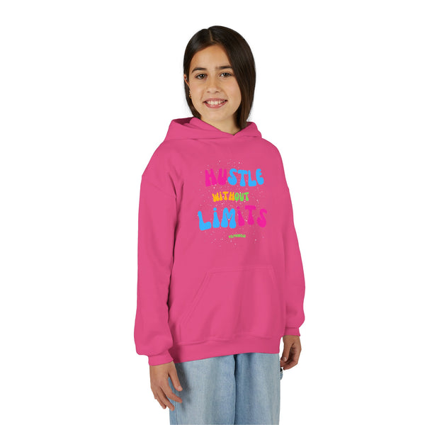 Hustle Mode Youth Heavy Blend Hooded Hoodie - Hustle Without Limits