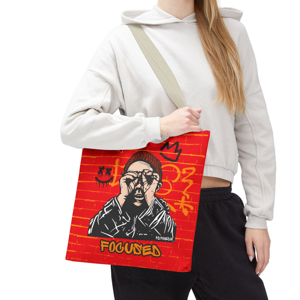 Hustle Mode Tote Bag - Focused Black Crown