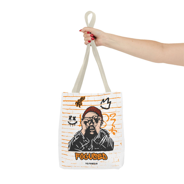 Hustle Mode Tote Bag - Focused Black Crown