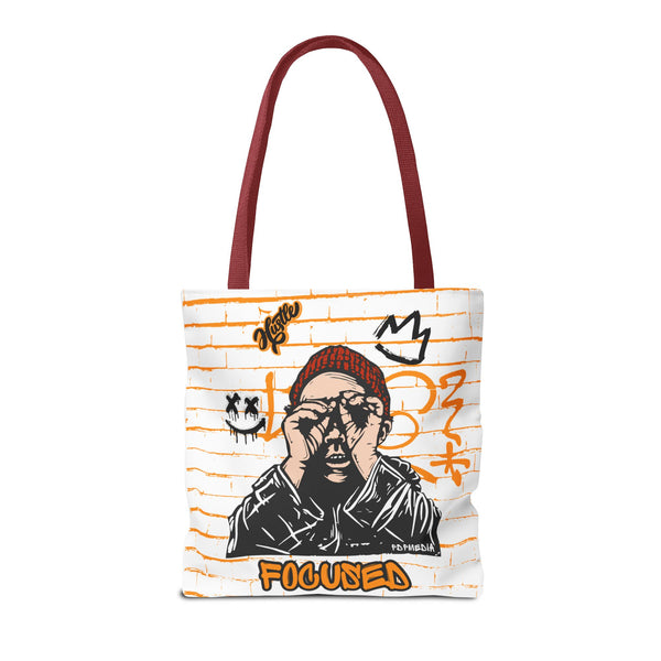 Hustle Mode Tote Bag - Focused Black Crown
