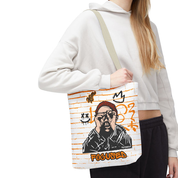 Hustle Mode Tote Bag - Focused Black Crown