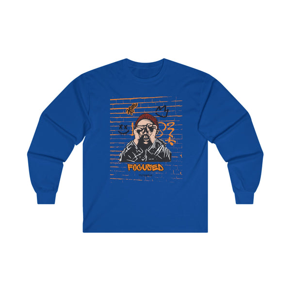 Hustle Mode Long Sleeve - Focused Black Crown