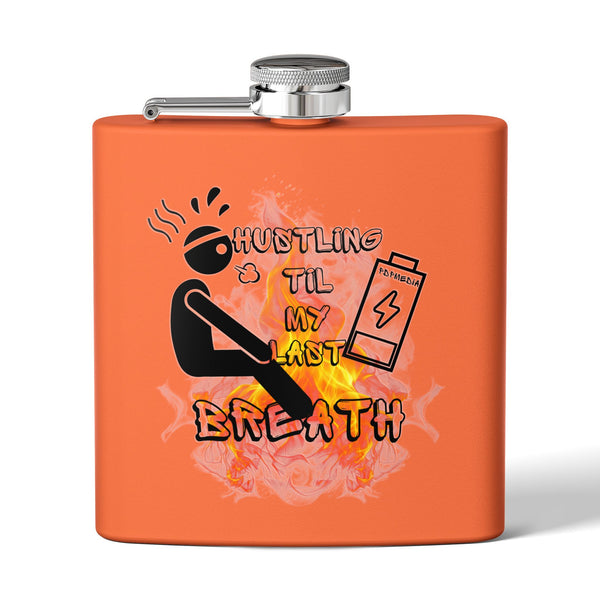 Flask, Hustle Mode - Stainless Steel 6oz (Last Breath)