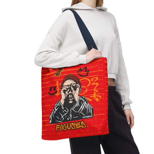 Hustle Mode Tote Bag - Focused Black Crown