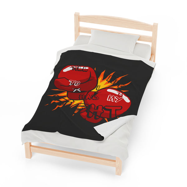 Hustle Mode Plush Blanket - All My Life