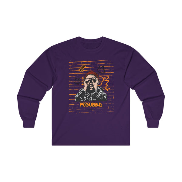 Hustle Mode Long Sleeve - Focused Black Crown