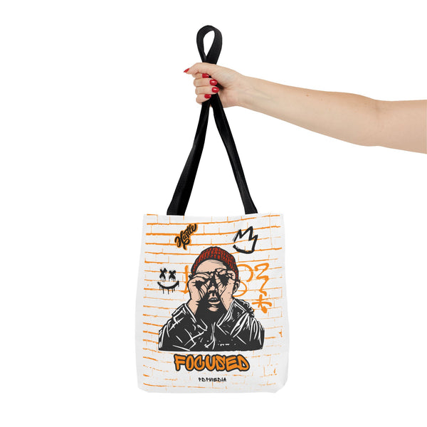 Hustle Mode Tote Bag - Focused Black Crown