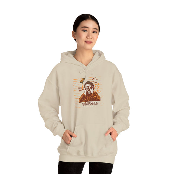 Hustle Mode Hoodie - Focused Brown Crown