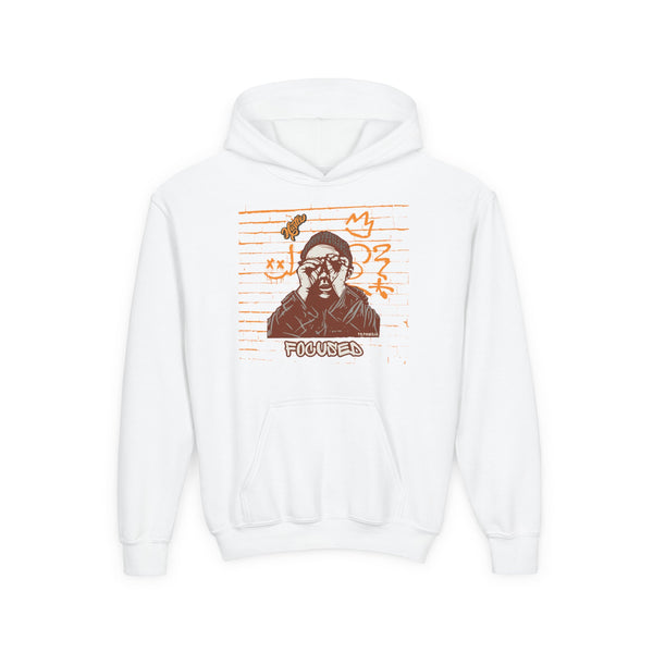 Hustle Mode (Kids) Youth Heavy Blend Hooded Hoodie - Focused (Y)