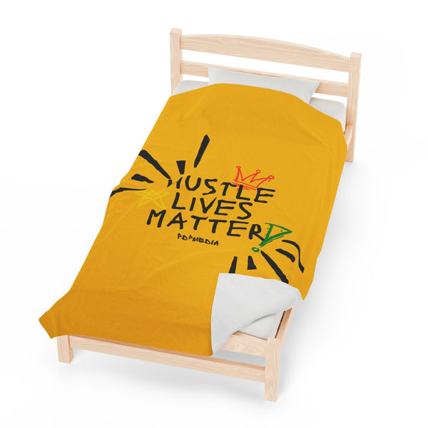 Hustle Mode Plush Blanket - Hustle Lives Matter