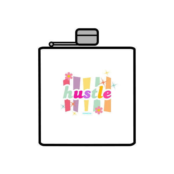 Flask, Hustle Mode - Stainless Steel 6oz (Pastel Hustle)