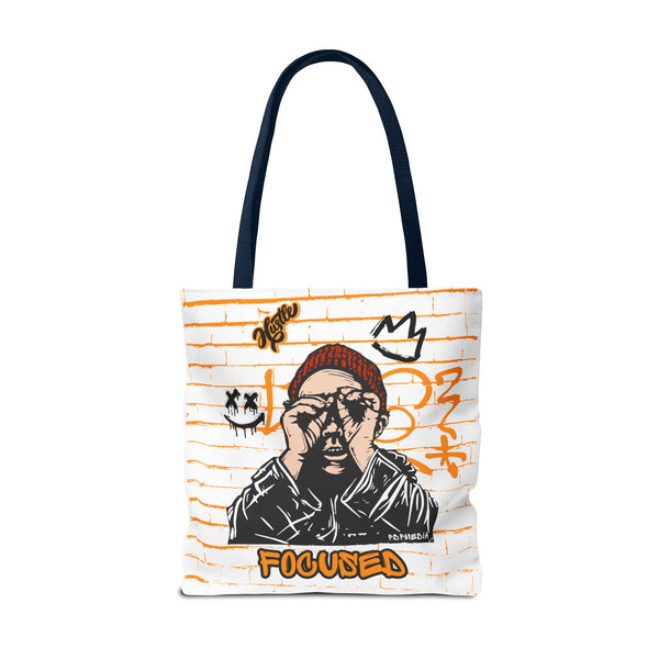 Hustle Mode Tote Bag - Focused Black Crown
