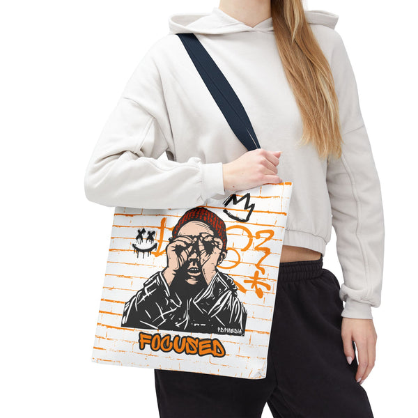 Hustle Mode Tote Bag - Focused Black Crown