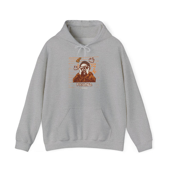 Hustle Mode Hoodie - Focused Brown Crown