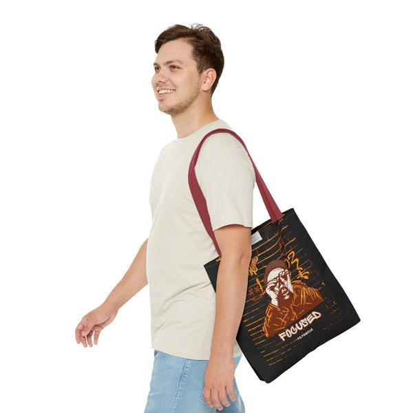 Hustle Mode Tote Bag - Focused Brown Crown