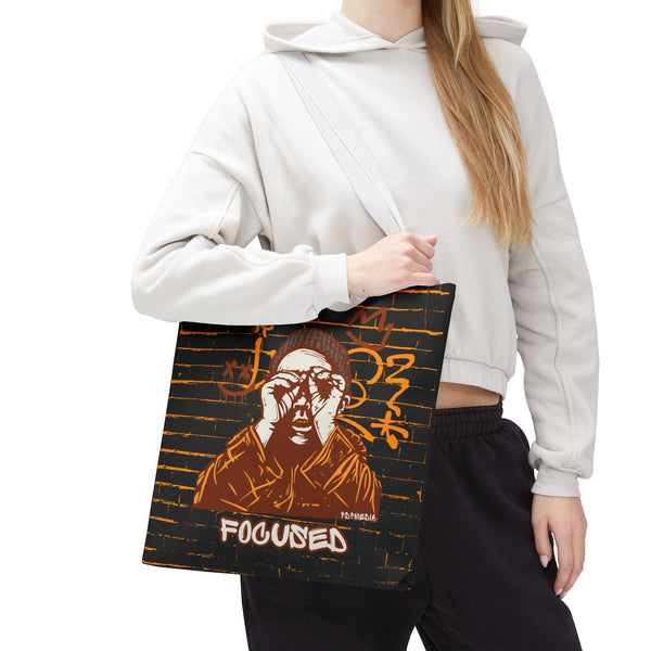 Hustle Mode Tote Bag - Focused Brown Crown