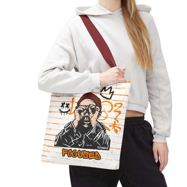 Hustle Mode Tote Bag - Focused Black Crown