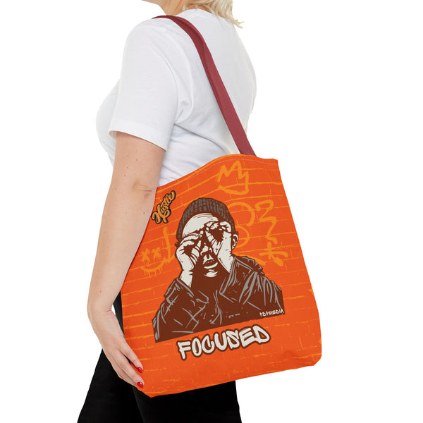 Hustle Mode Tote Bag - Focused Yellow Crown