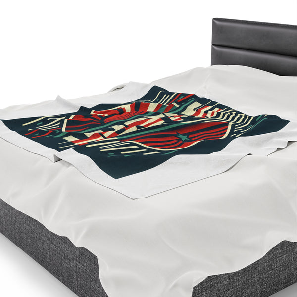 Hustle Mode Plush Blanket - Retro Sports