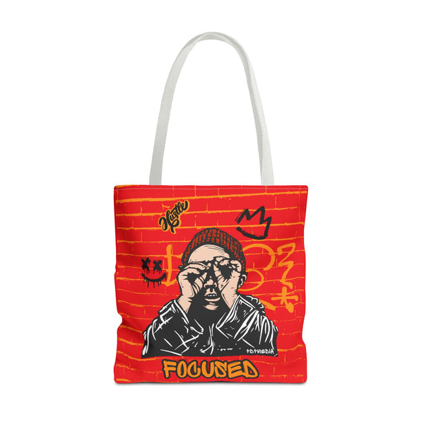 Hustle Mode Tote Bag - Focused Black Crown