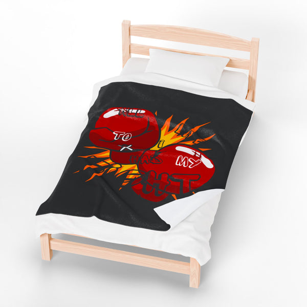Hustle Mode Plush Blanket - All My Life