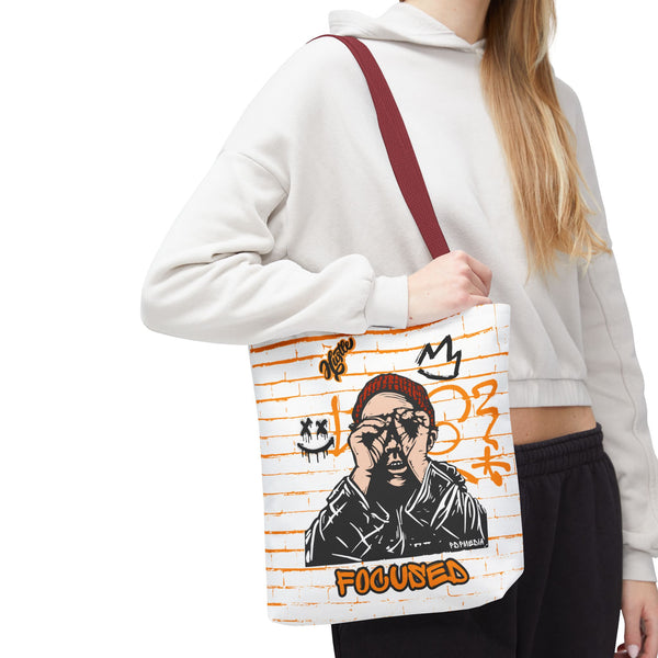 Hustle Mode Tote Bag - Focused Black Crown