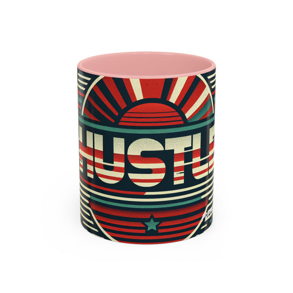 Hustle Mode - Retro Sports Hustle Coffee Mug (11, 15oz) (Gift)