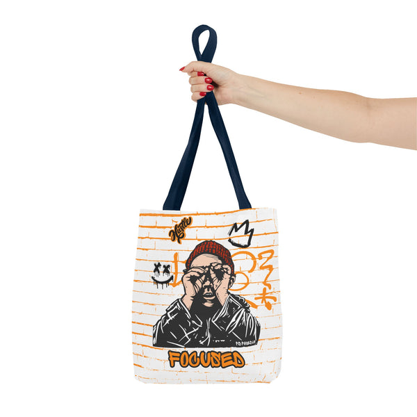 Hustle Mode Tote Bag - Focused Black Crown