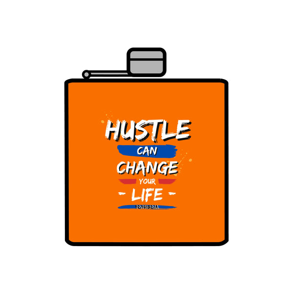 Flask, Hustle Mode - Stainless Steel 6oz (Change Your Life)